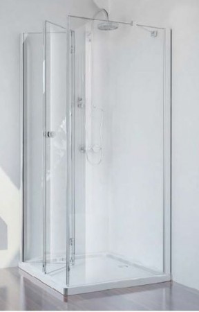 Smartflex 100x80 szögletes, csuklóajtós zuhanykabin