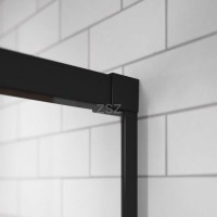 Idea Black KDJ 110x80 szögletes zuhanykabin